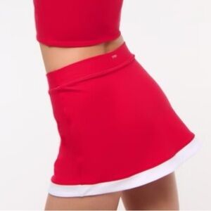 YPB SculptLux Red Skort